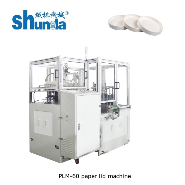 Speed 80 Pcs/Min Automatic Paper Lid Forming Machine For Paper Soup Bowl Popular