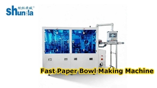 Produção rápida servo da máquina da bacia de papel 110 PCes/minuto
