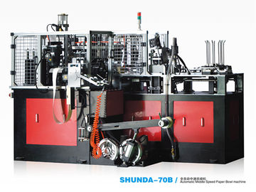 Single / Double PE Coated Paper Cup Making Machine 0.4mpa Hot Air System disposable paper cup forming machine