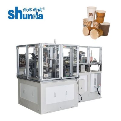 Qualidade Máquina de fabricação de copos de papel de sumo de parede dupla 80-120 pcs / min fábrica