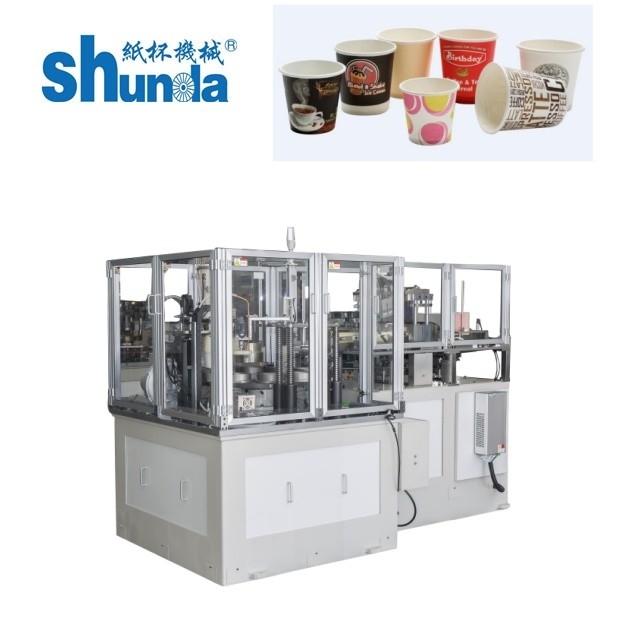 12KW Automatic Double Wall Paper Cup Machine With High Speed 70-80 Pcs/min