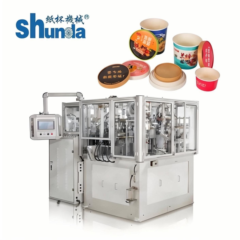 High Speed Automatic Paper Cup Making Machine For PE / PLA Coated Paper