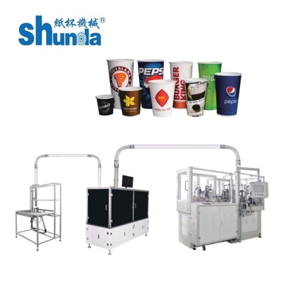 Máquina automática para fazer copos de papel para copos/recipientes de bebidas de papel de 2-32 onças