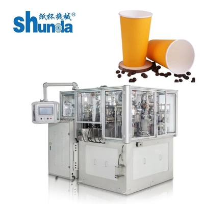 Copo de papel automático que forma a máquina, gelado/copo de papel do café que faz a planta