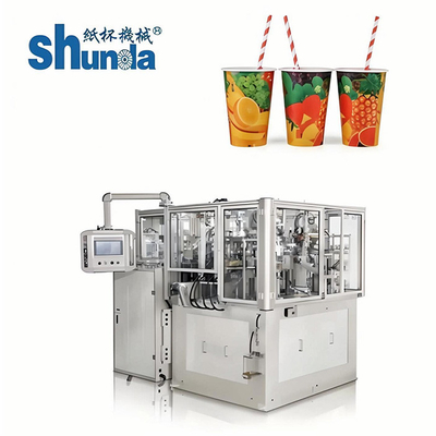 Máquina automática do copo de papel, copo de papel automático do gelado de copo de chá do copo de café que faz máquina 55ml-900ml ambo o hot&cold