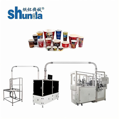 Copos de papel automáticos que fabricam a fatura do copo do gelado do chá do café das máquinas