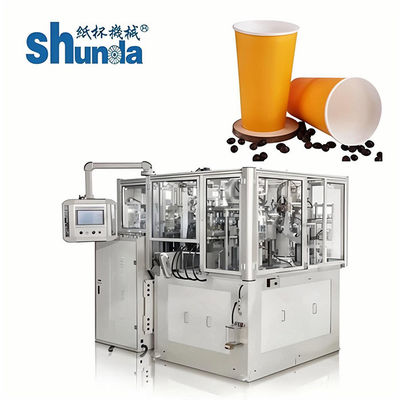 Máquina de alta velocidade do copo de papel, máquina de alta velocidade do copo de papel de Shunda para o gelado, chá, café