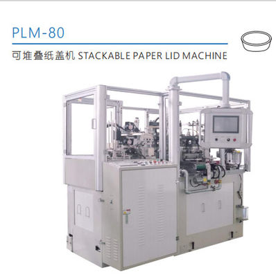 Máquina de fabricação automática de tampa de papel de camada única PLC